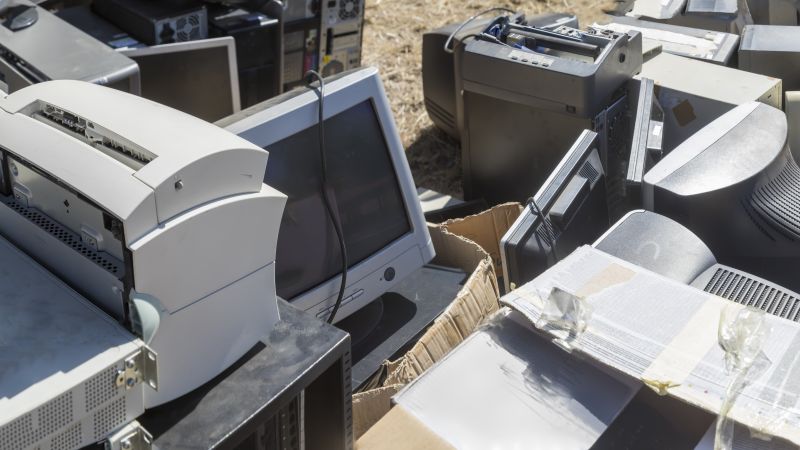 Hauling away electronic waste