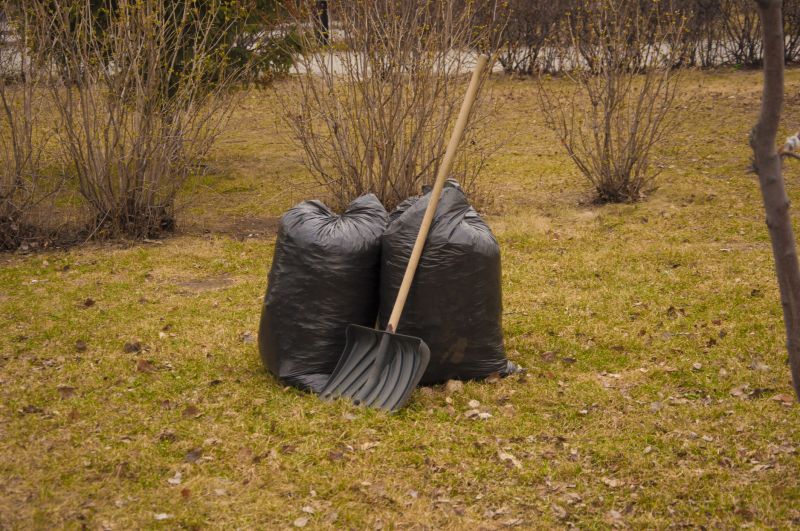 Clearing yard waste